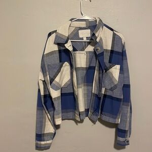 ASHLEY By 21 International Plaid Button Down Shirt